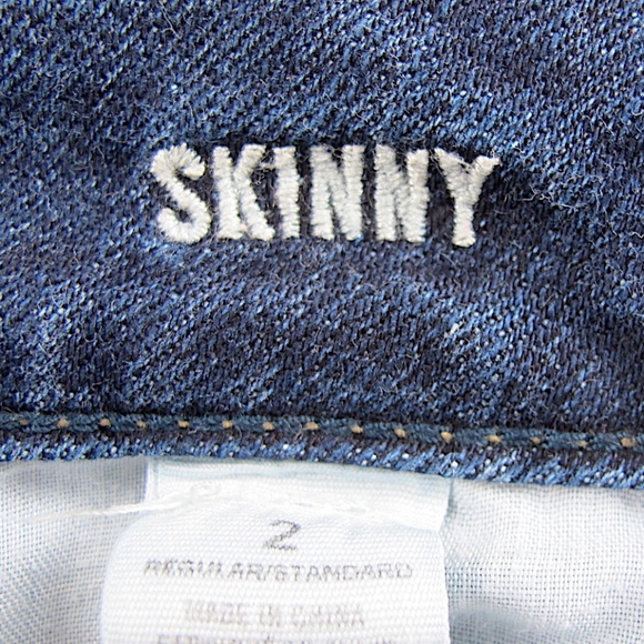 American Eagle Skinny Stretch Dark Blue Denim Jean - Picture 4 of 8